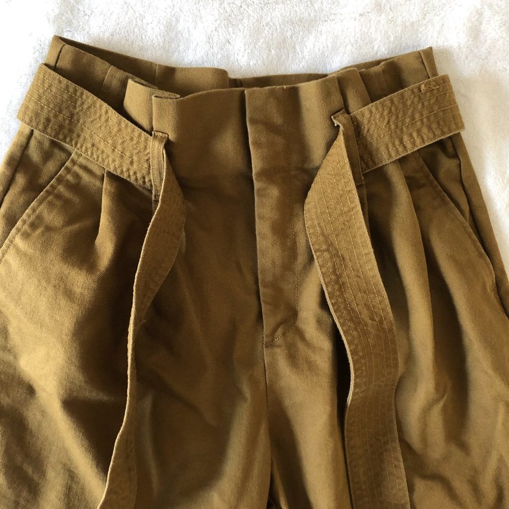 Khaki-Colored A New Day Paperbag-Waist Pants